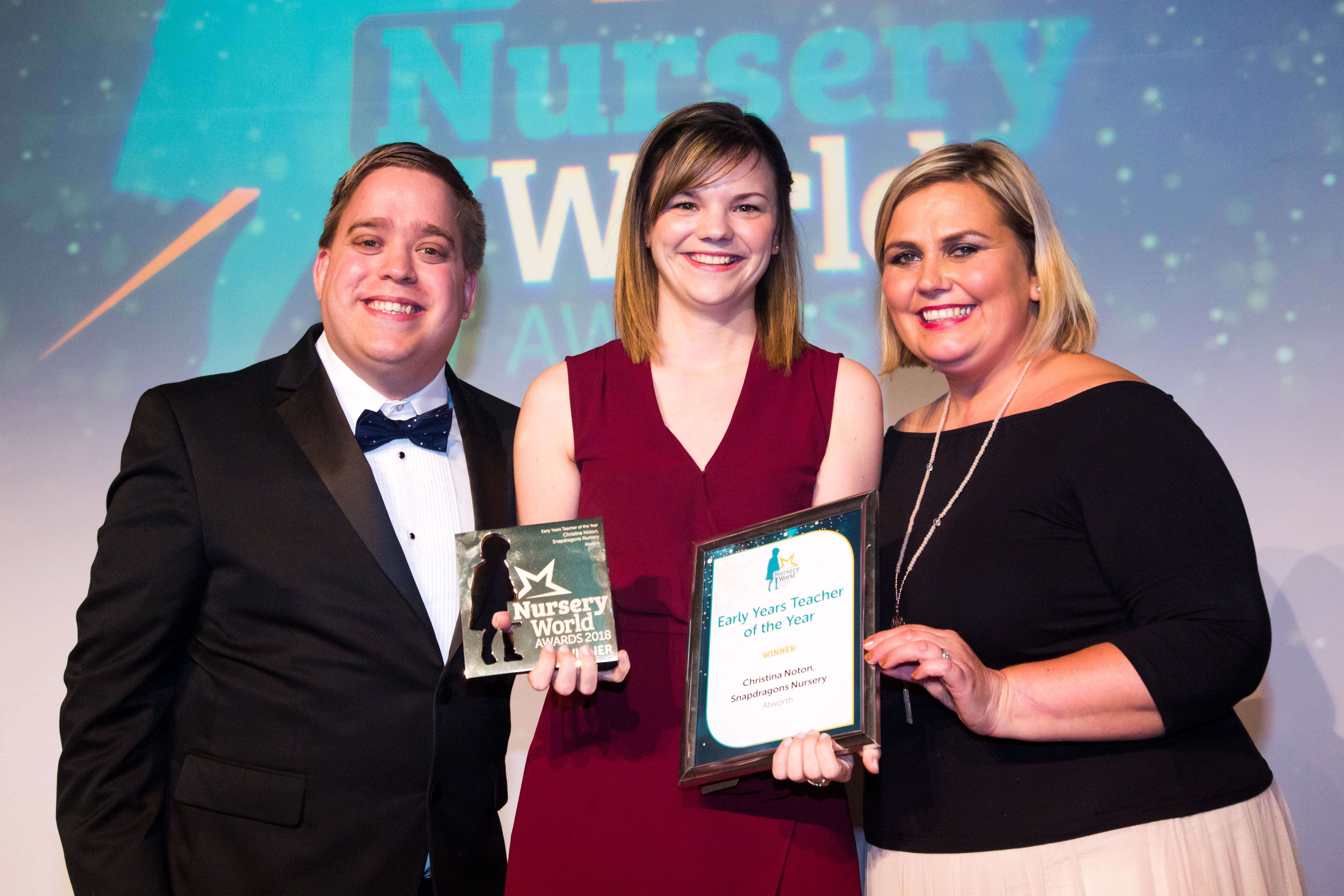 Christina Noton pictured with her award