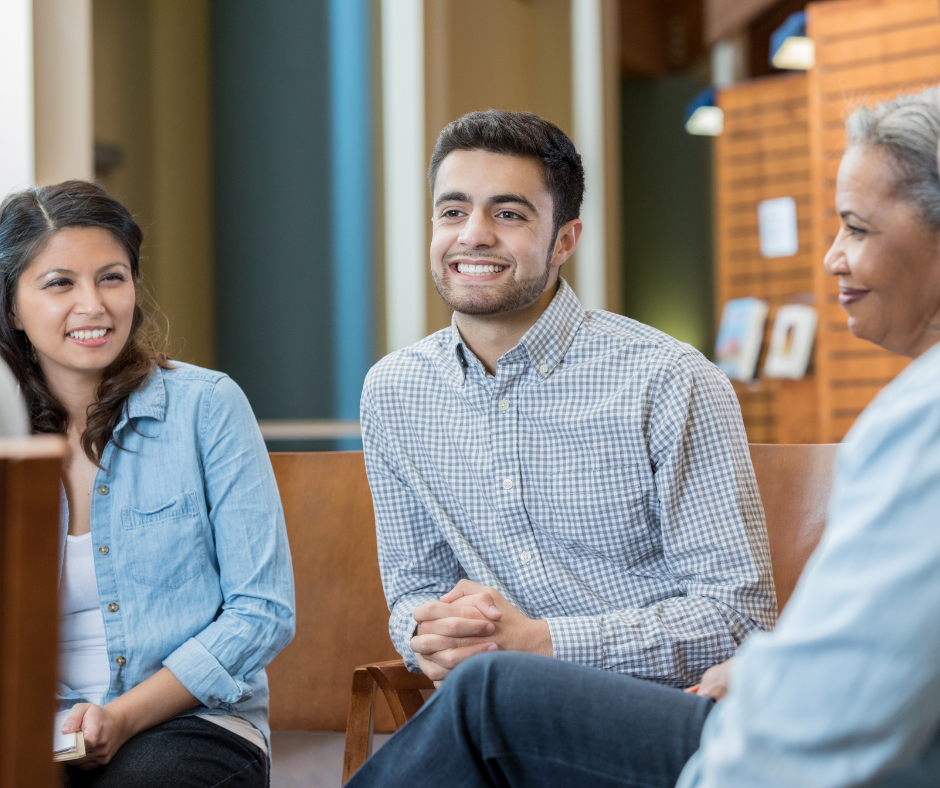 Man in a support group