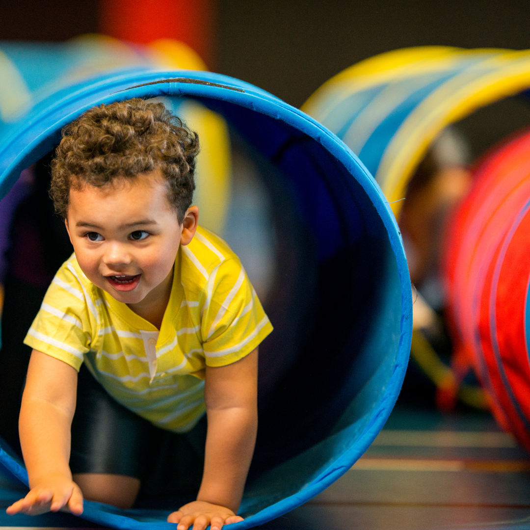 Child in tunnel